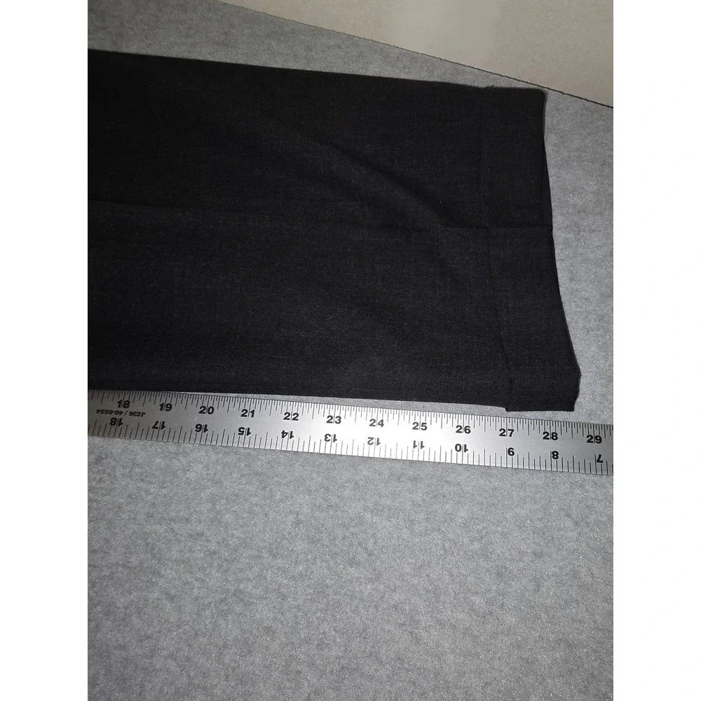 Tailors Row Deansgate Mens Worsted Wool Suit Charcoal Gray 2 Button 45R 35W